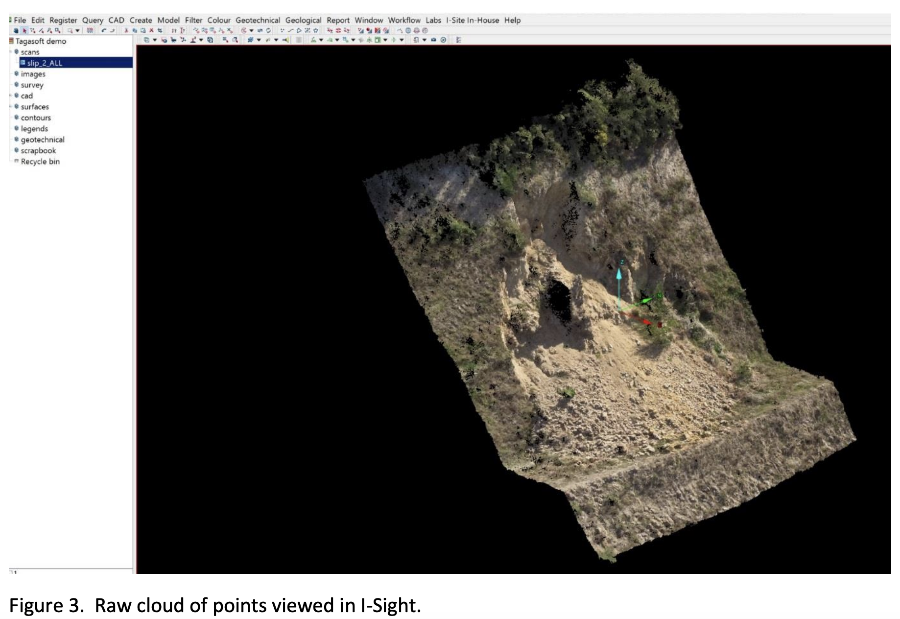 Belmont Quarry point cloud model