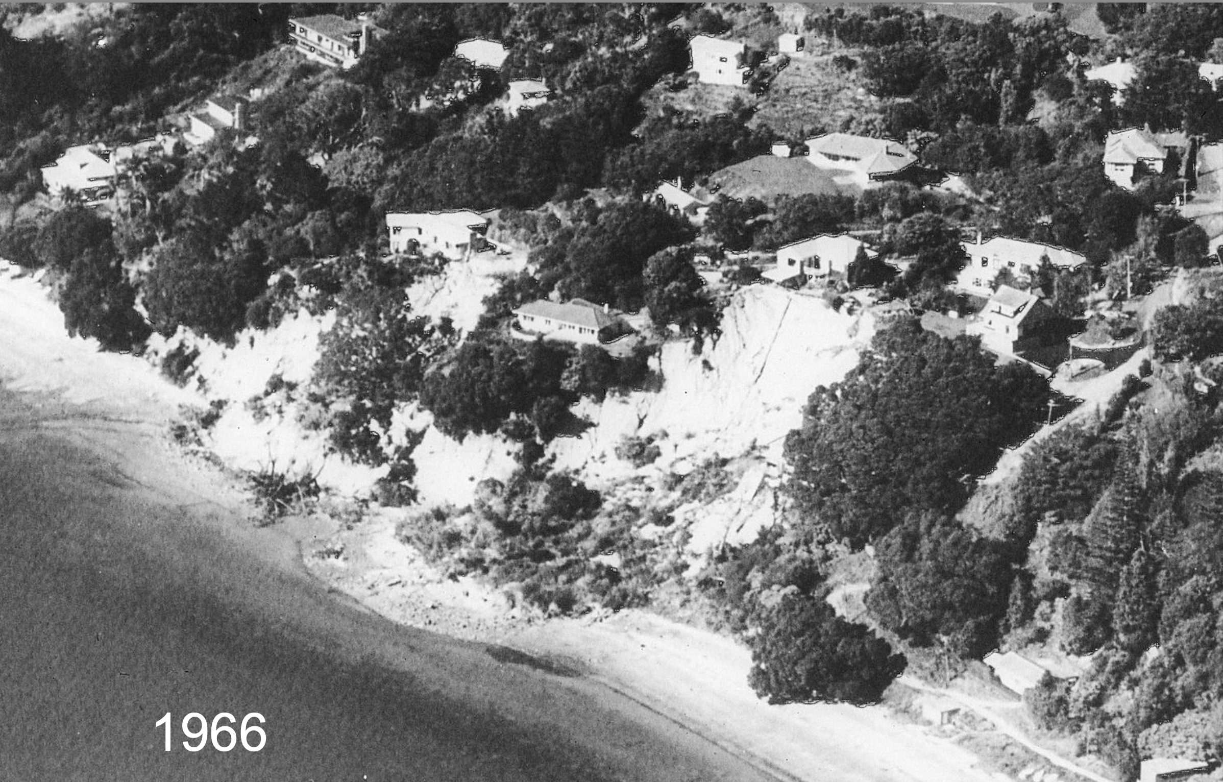 Historical site photo of Karaka Bay from 1966